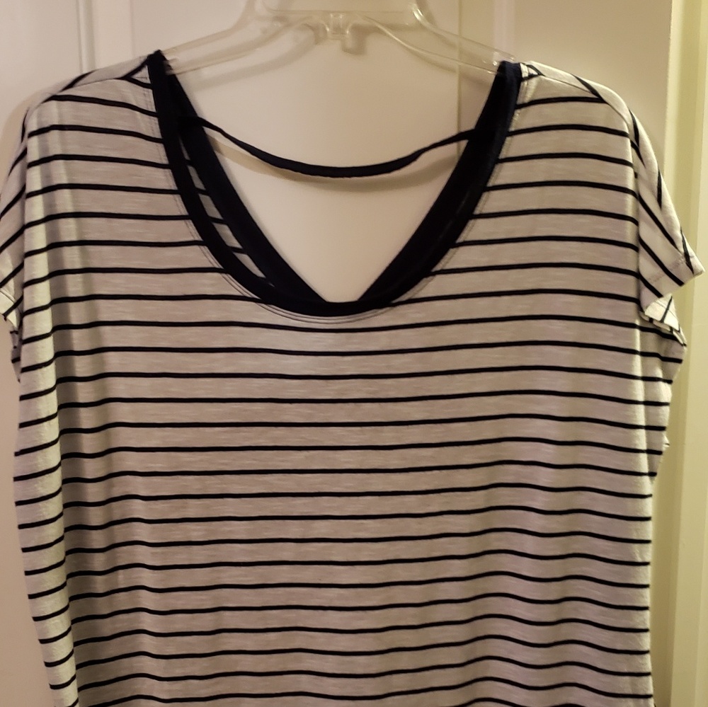 Torrid shirt with sheer back